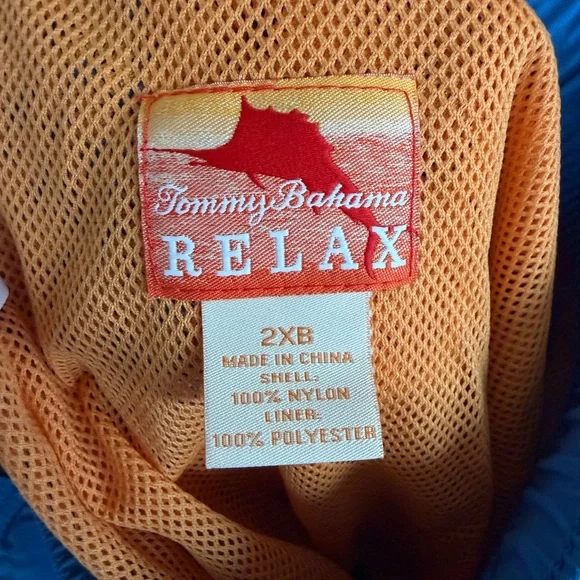 NWT Tommy Bahama Men’s 2XB Relaxed Blue Swim Trunks Resort Beach Vacation Shorts